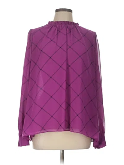 Pre-owned Worthington Long Sleeve Blouse In Purple