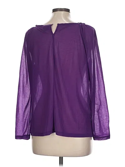 Pre-owned Worthington Long Sleeve Blouse In Purple