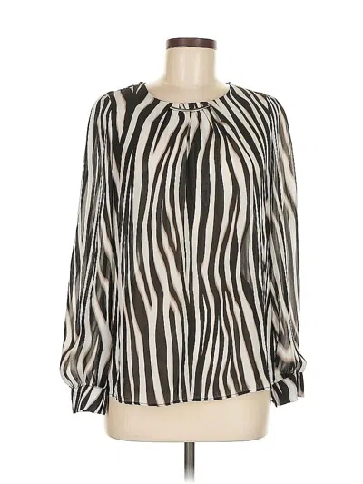 Pre-owned Worthington Long Sleeve Blouse In White