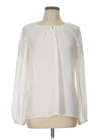 Pre-owned Worthington Long Sleeve Blouse In White