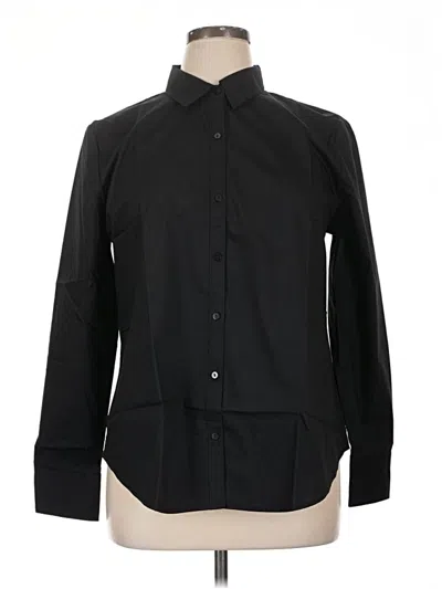 Worthington Long Sleeve Button Down Shirt In Black