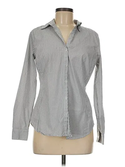 Pre-owned Worthington Long Sleeve Button Down Shirt In Gray