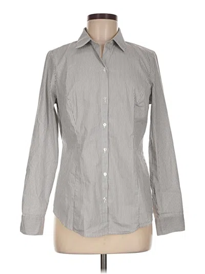 Pre-owned Worthington Long Sleeve Button Down Shirt In Gray