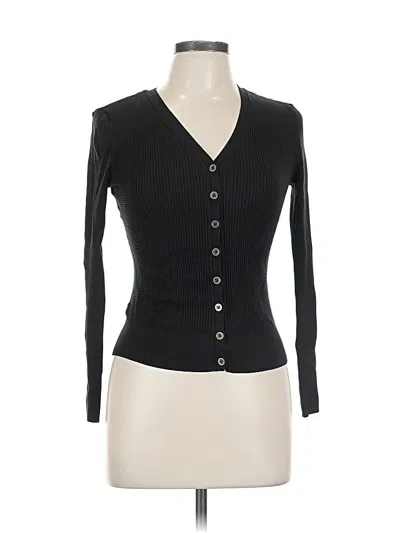 Pre-owned Worthington Long Sleeve Top Black Sweetheart Neckline Tops