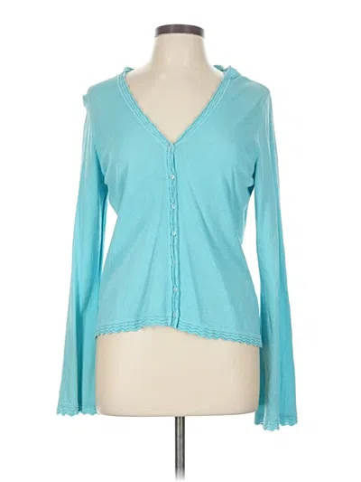 Pre-owned Worthington Long Sleeve T-shirt In Blue