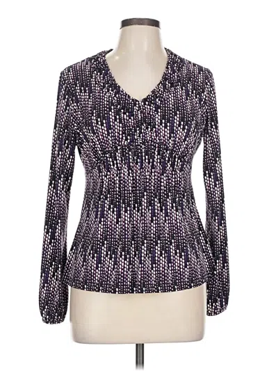 Pre-owned Worthington Long Sleeve T-shirt In Purple