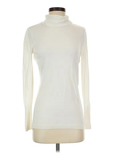 Pre-owned Worthington Long Sleeve Turtleneck In Ivory
