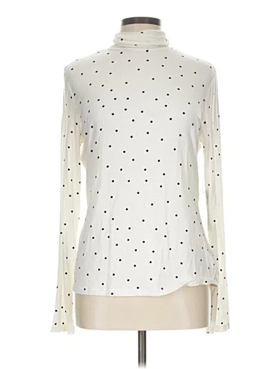 Pre-owned Worthington Long Sleeve Turtleneck In Ivory