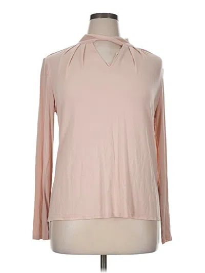 Pre-owned Worthington Long Sleeve Turtleneck In Pink