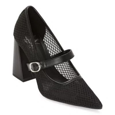 Worthington Otty Womens Pointed Closed Toe Block Heel Pumps In Black