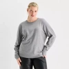 Worthington Plus Womens Crew Neck Long Sleeve Pullover Sweater In Gray