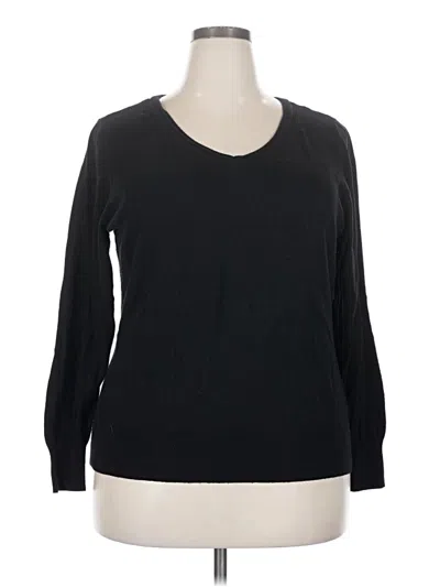 Pre-owned Worthington Pullover Sweater In Black