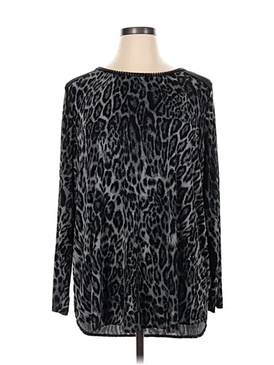 Pre-owned Worthington Pullover Sweater In Black
