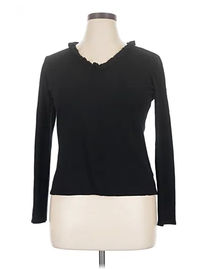 Pre-owned Worthington Pullover Sweater In Black