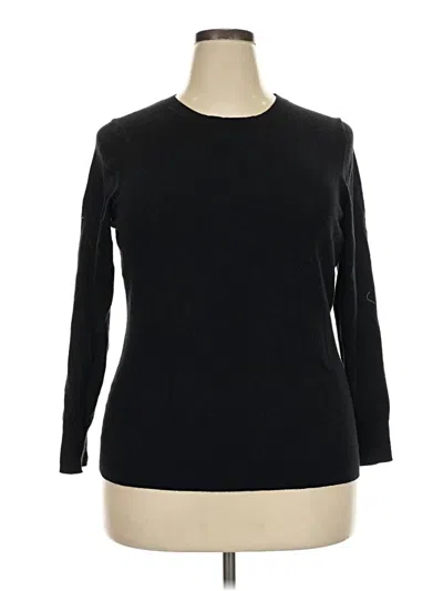 Pre-owned Worthington Pullover Sweater In Black