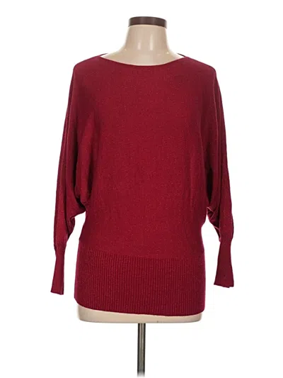 Pre-owned Worthington Pullover Sweater In Burgundy