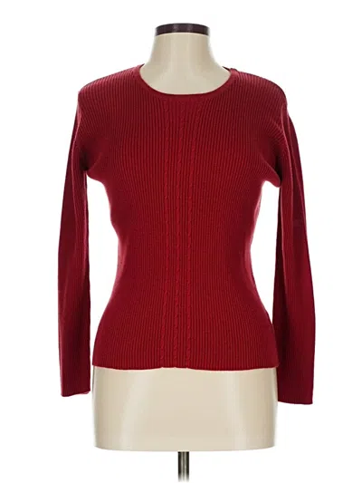 Pre-owned Worthington Pullover Sweater In Burgundy