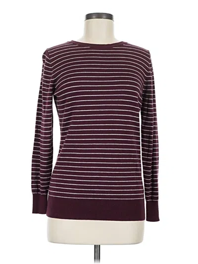 Pre-owned Worthington Pullover Sweater In Burgundy