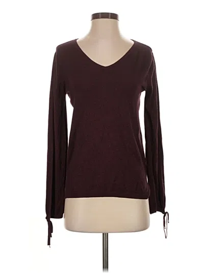 Pre-owned Worthington Pullover Sweater In Burgundy