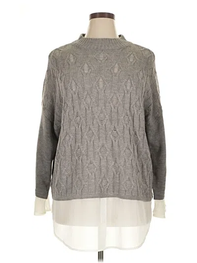 Pre-owned Worthington Pullover Sweater In Gray