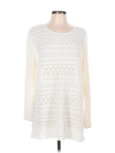 Pre-owned Worthington Pullover Sweater In Ivory