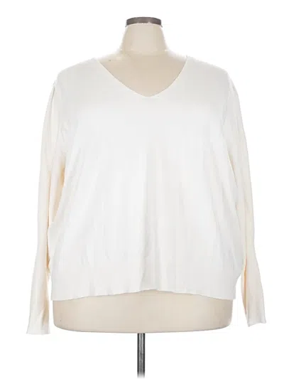 Pre-owned Worthington Pullover Sweater In Ivory