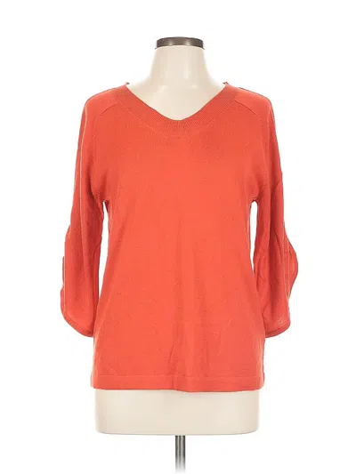 Pre-owned Worthington Pullover Sweater In Orange