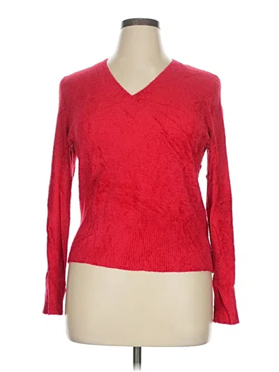 Pre-owned Worthington Pullover Sweater In Red