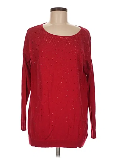 Pre-owned Worthington Pullover Sweater In Red