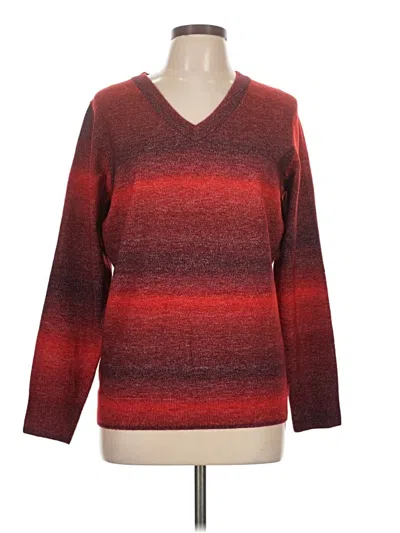 Pre-owned Worthington Pullover Sweater In Red
