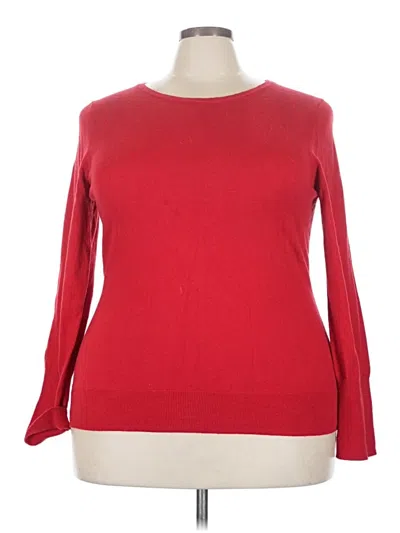 Pre-owned Worthington Pullover Sweater In Red