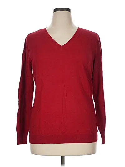 Pre-owned Worthington Pullover Sweater In Red