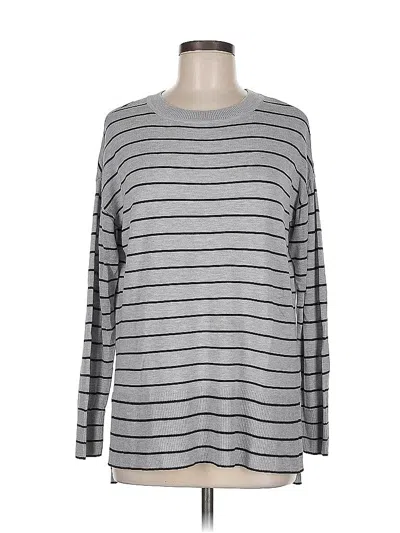 Pre-owned Worthington Pullover Sweater In Silver