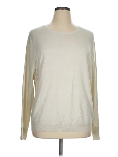 Pre-owned Worthington Pullover Sweater In White