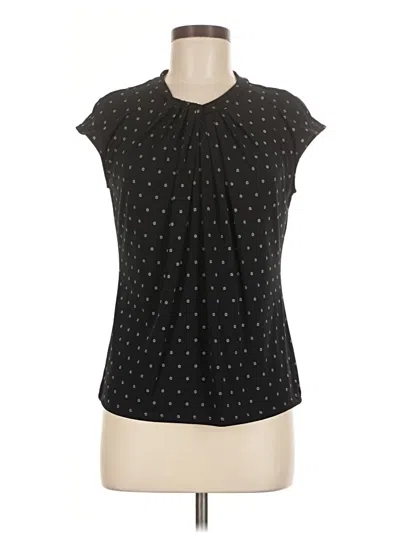 Pre-owned Worthington Short Sleeve Blouse In Black