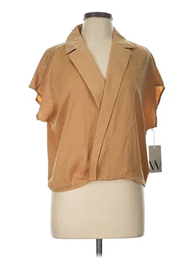 Worthington Short Sleeve Blouse In Neutral