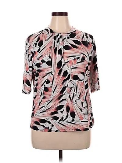 Pre-owned Worthington Short Sleeve Blouse In Pink
