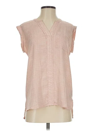Pre-owned Worthington Short Sleeve Blouse In Pink
