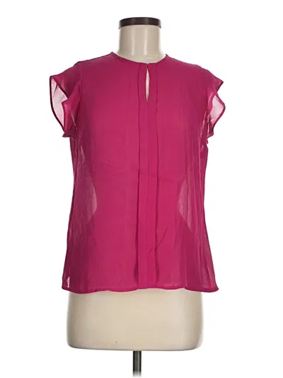 Pre-owned Worthington Short Sleeve Blouse In Pink