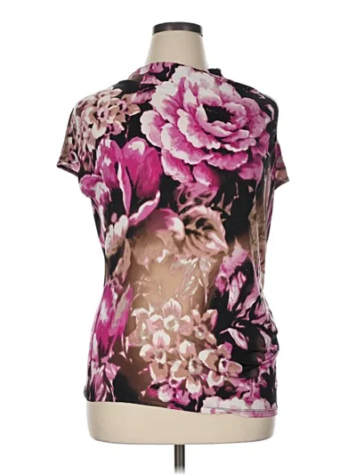 Pre-owned Worthington Short Sleeve Blouse In Pink