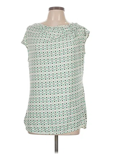 Pre-owned Worthington Short Sleeve Blouse In Teal