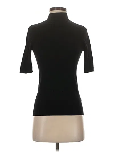 Pre-owned Worthington Short Sleeve Top Black Turtleneck Tops