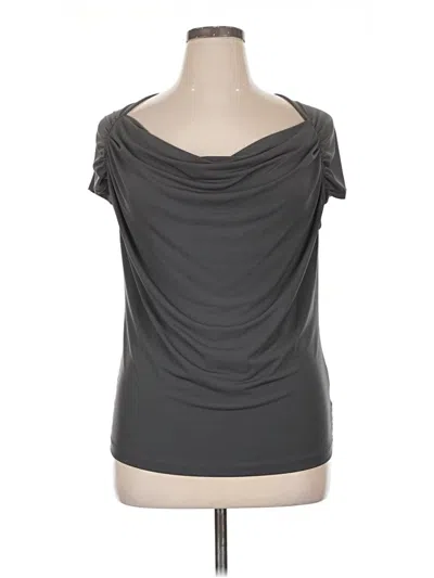 Pre-owned Worthington Short Sleeve Top Gray Cowl Neck Tops