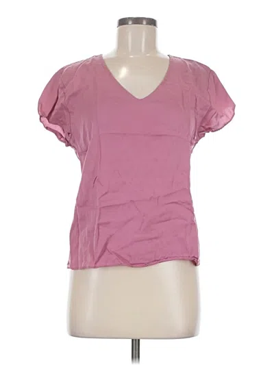 Pre-owned Worthington Short Sleeve Top Pink V-neck Tops