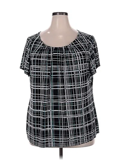 Pre-owned Worthington Short Sleeve T-shirt In Black