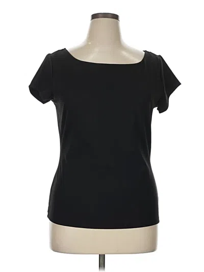 Pre-owned Worthington Short Sleeve T-shirt In Black