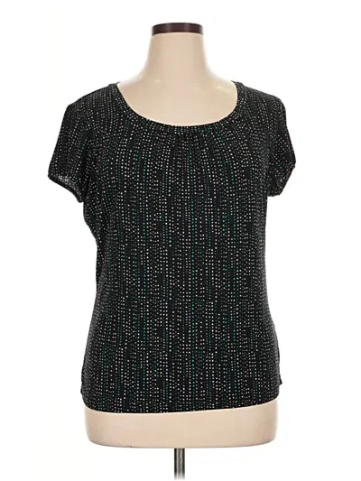 Pre-owned Worthington Short Sleeve T-shirt In Black