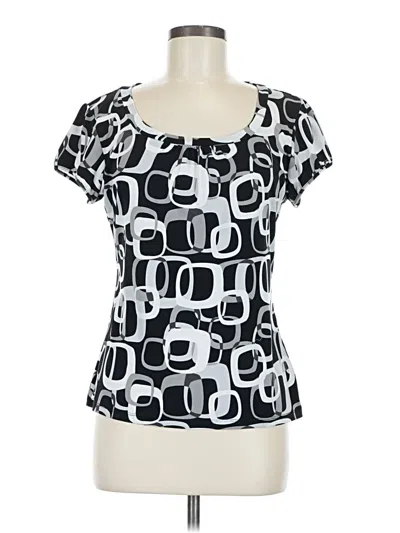 Pre-owned Worthington Short Sleeve T-shirt In Black