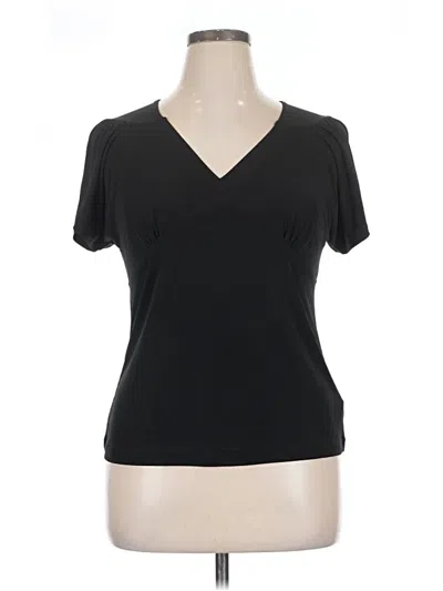 Pre-owned Worthington Short Sleeve T-shirt In Black