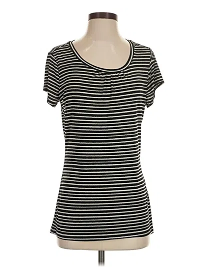 Pre-owned Worthington Short Sleeve T-shirt In Black